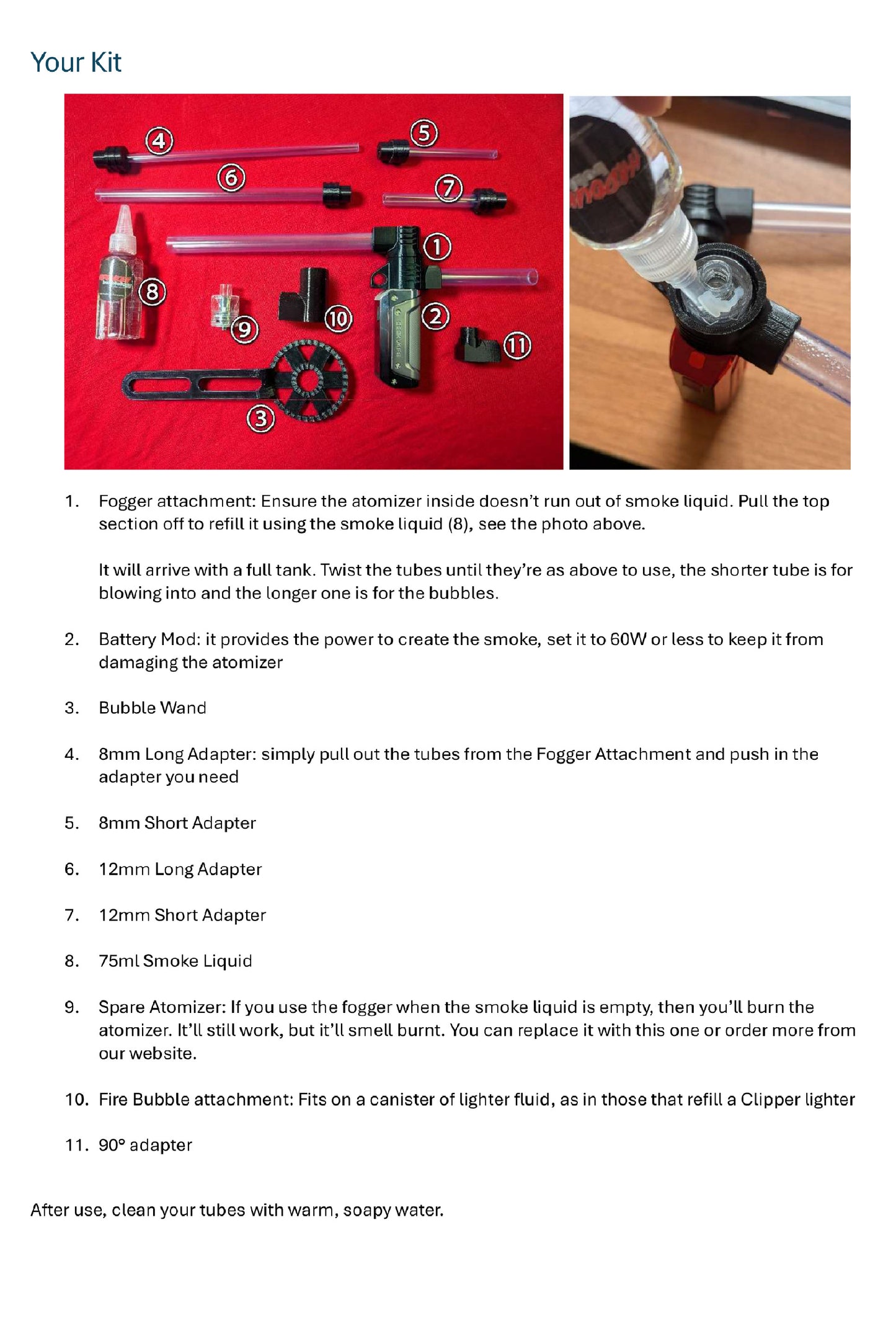 Smoke Bubblology Kit w/ Carry Case