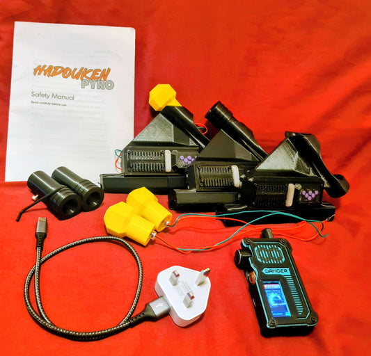 HadoukenPYRO: Wireless Pyro Hoop 3 Snapon Bundle [Made in Bristol]