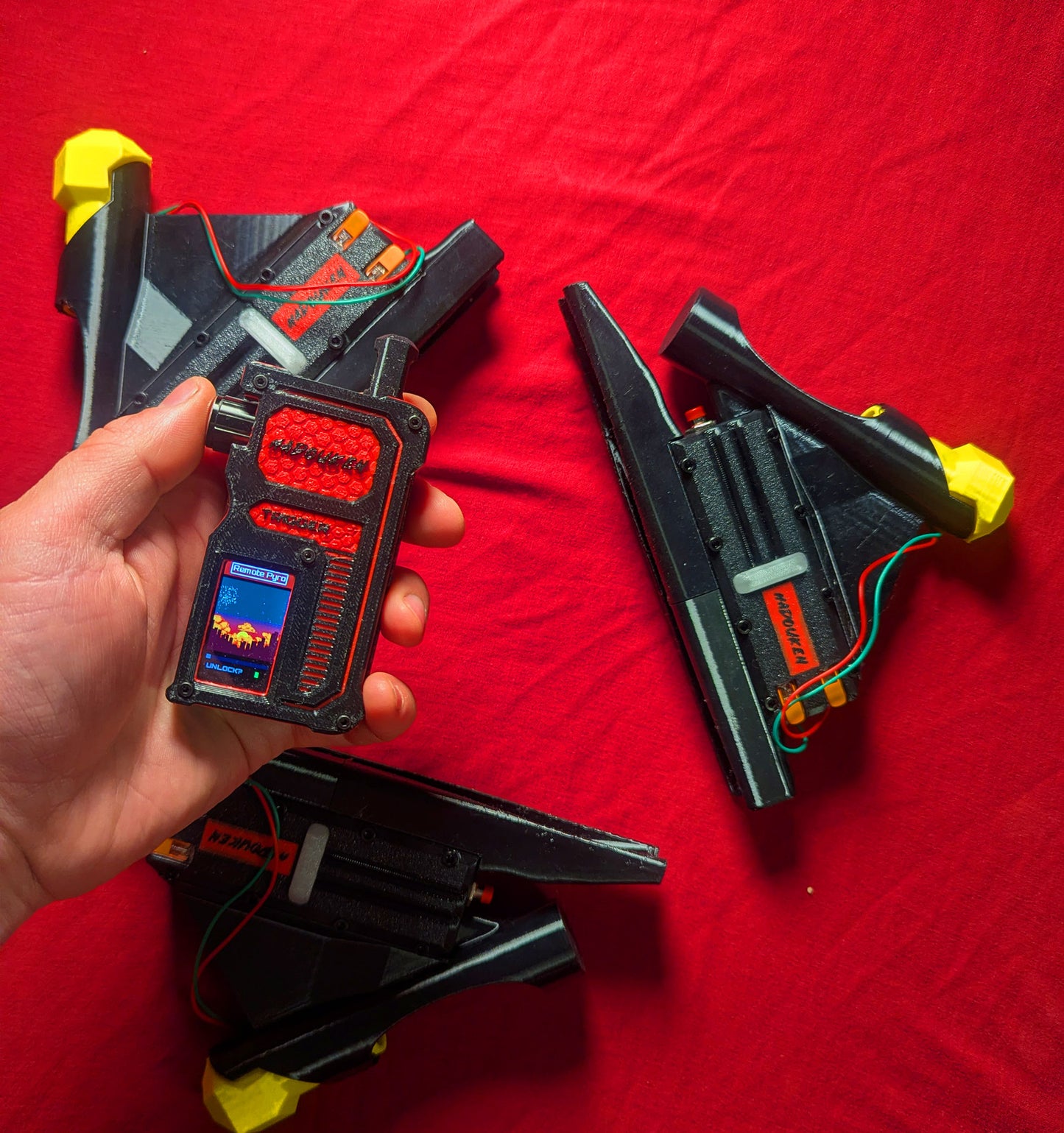 Wireless Pyro Hoop: 3 Modules + Remote